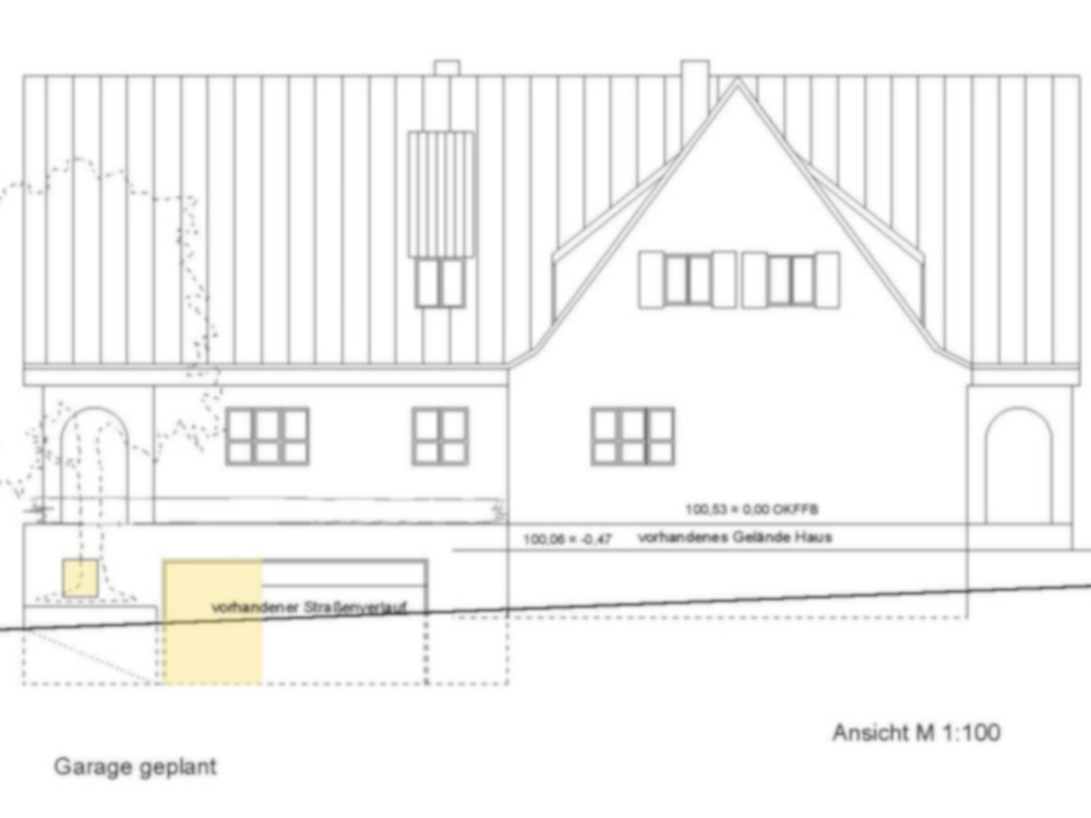 Tiefgaragenplanung eines Einfamilienhauses